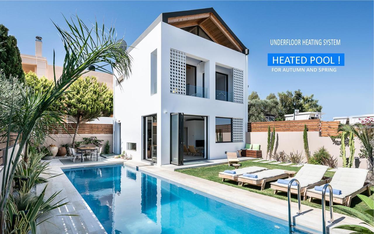 Fos Villa, A Luxe House With Private Heated Pool Galatás Exteriér fotografie